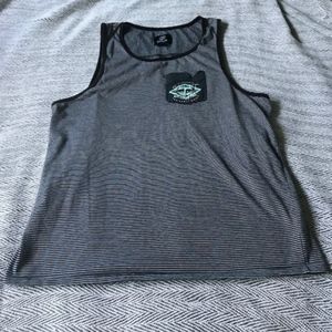 Mens Split Tank Top Grey/Blue Size M